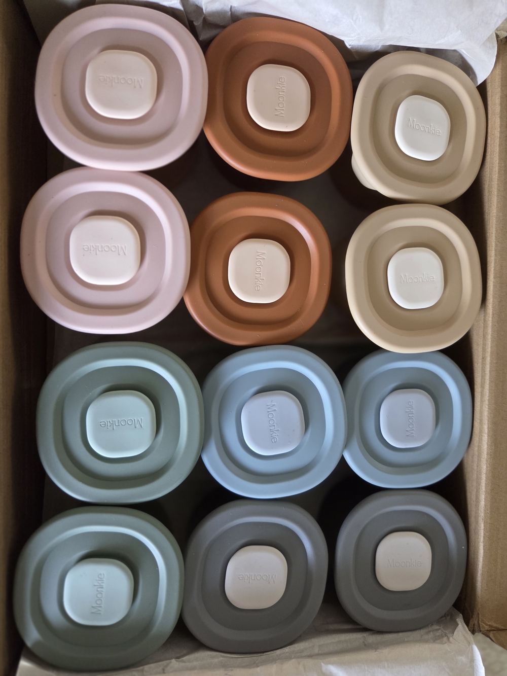 Silicone Stackable Snack Cups - Multi Color Set for Kids